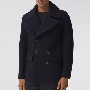 [Burberry] classic men’s pea coat
